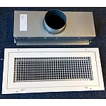 Kitchen Extract Grille with Grease Filter - 600 x 100 - NO GRILL BOX