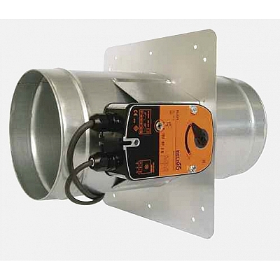 FSD-C Motorised Failsafe Single Blade Fire/Smoke Damper with Actuator - 125mm 1
