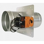 FSD-C Motorised Failsafe Single Blade Fire/Smoke Damper with Actuator - 180mm
