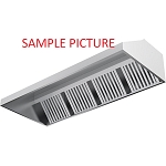 Stainless Steel Commercial Kitchen Extract Canopy (430 Grade Stainless Steel)