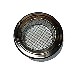 Chrome Circular Grille with Mesh