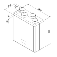 EnergiSava 260 Compact Heat Recovery unit - ESAVA260 3