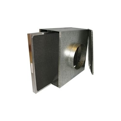 Duct Mounted Filter Box With G2 Paper AND Metal Washable Filter - 150mm