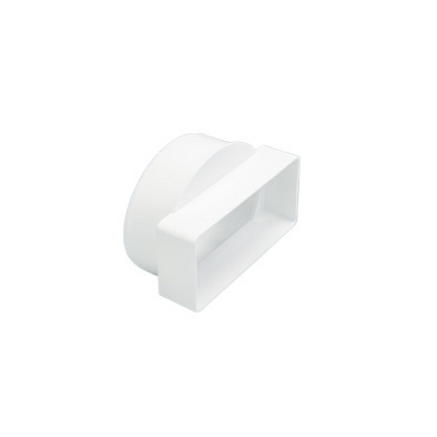 110 x 54mm Short Rectangular to Round Adaptor Female 1