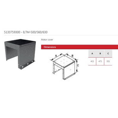 ILTM-500/560/630 - Motor Cover for ILHT Fans - 5133759300 2