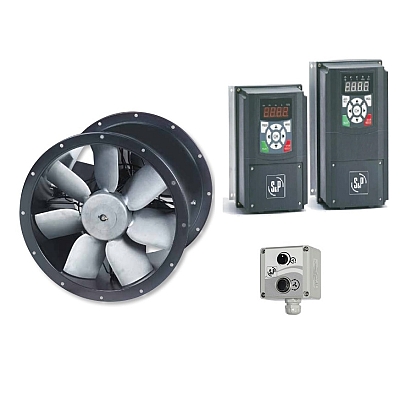 Cased Axial Twin Fan & Inverter Kit - TCBTx2/4-560 - Pack 3 1